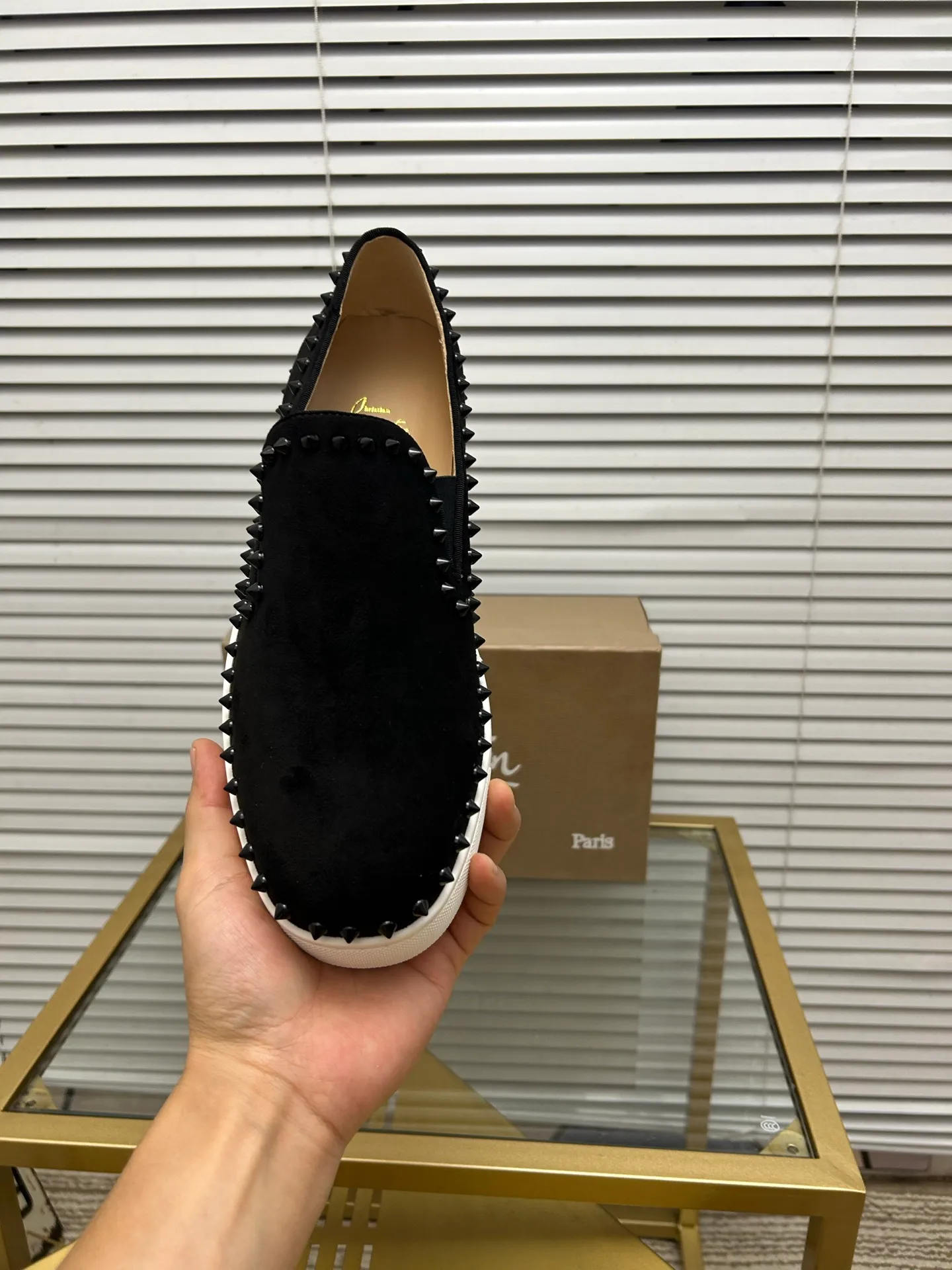 (Customized model) Ex-factory price is 460. christian louboutin (CL red sole shoes) counter series, casual sneakers for couples 📢 📢 📢 Exclusive hot style release 🎈🎈💪 Movable latex feet 👻 Finished outsole line [Proud] 😝Female 35-40# Male 38#-46, global supply😝 [Top version]: Original imported genuine leather upper, top original leather lining, original molded TPU outsole, original 1:1 detail processing, original shoe last,